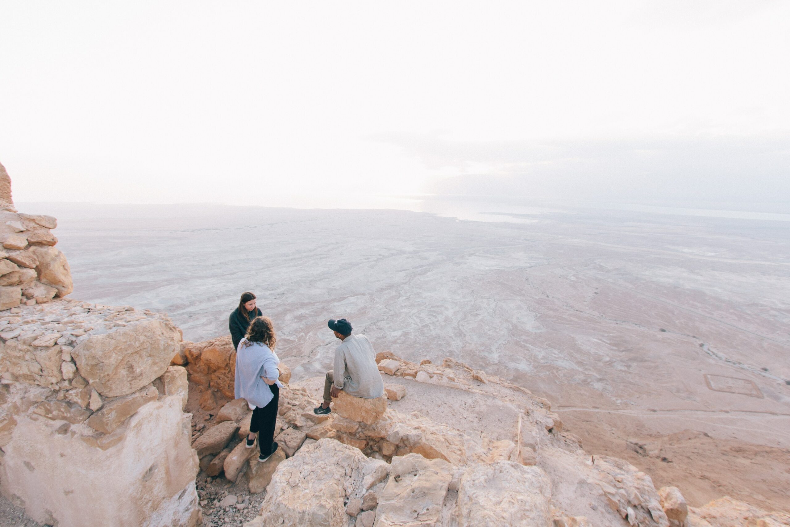 Small group meeting.3 people.Masada.robert-bye-B7LQIv_ccl4-unsplash